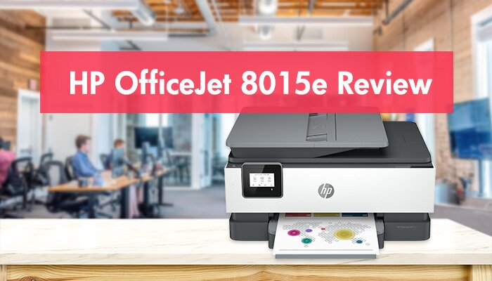 HP OfficeJet 8015e Wireless Inkjet All In One Color Printer