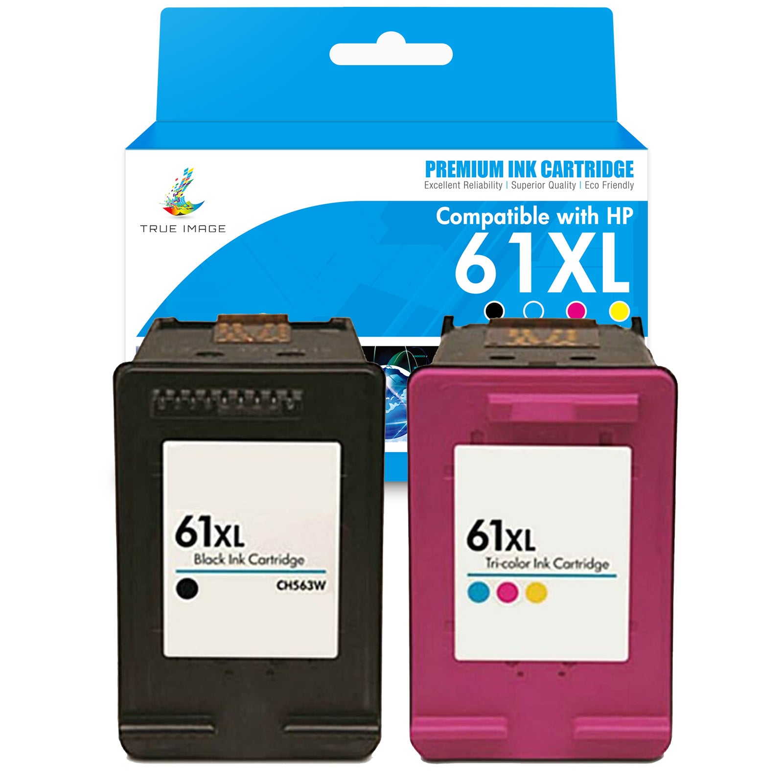 HP 61XL Compatible Black Ink Cartridge Remanufactured - For ENVY 4500 & Other HP Printers