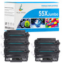 hp 55x jumbo black toner  5 pack