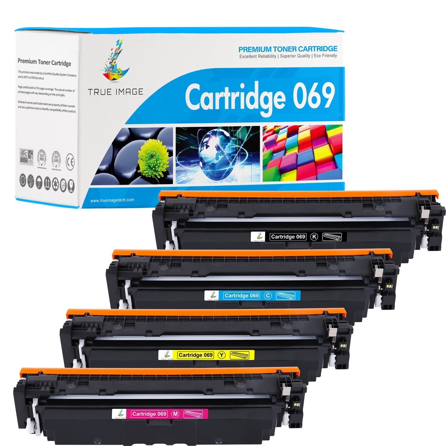 Compatible Canon 069 Toners 4-Pack - With Chip Compatible Canon 069 Toners 4-Pack - With Chip