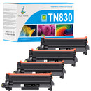 Brother TN830 Toner Cartridges 4-Pack