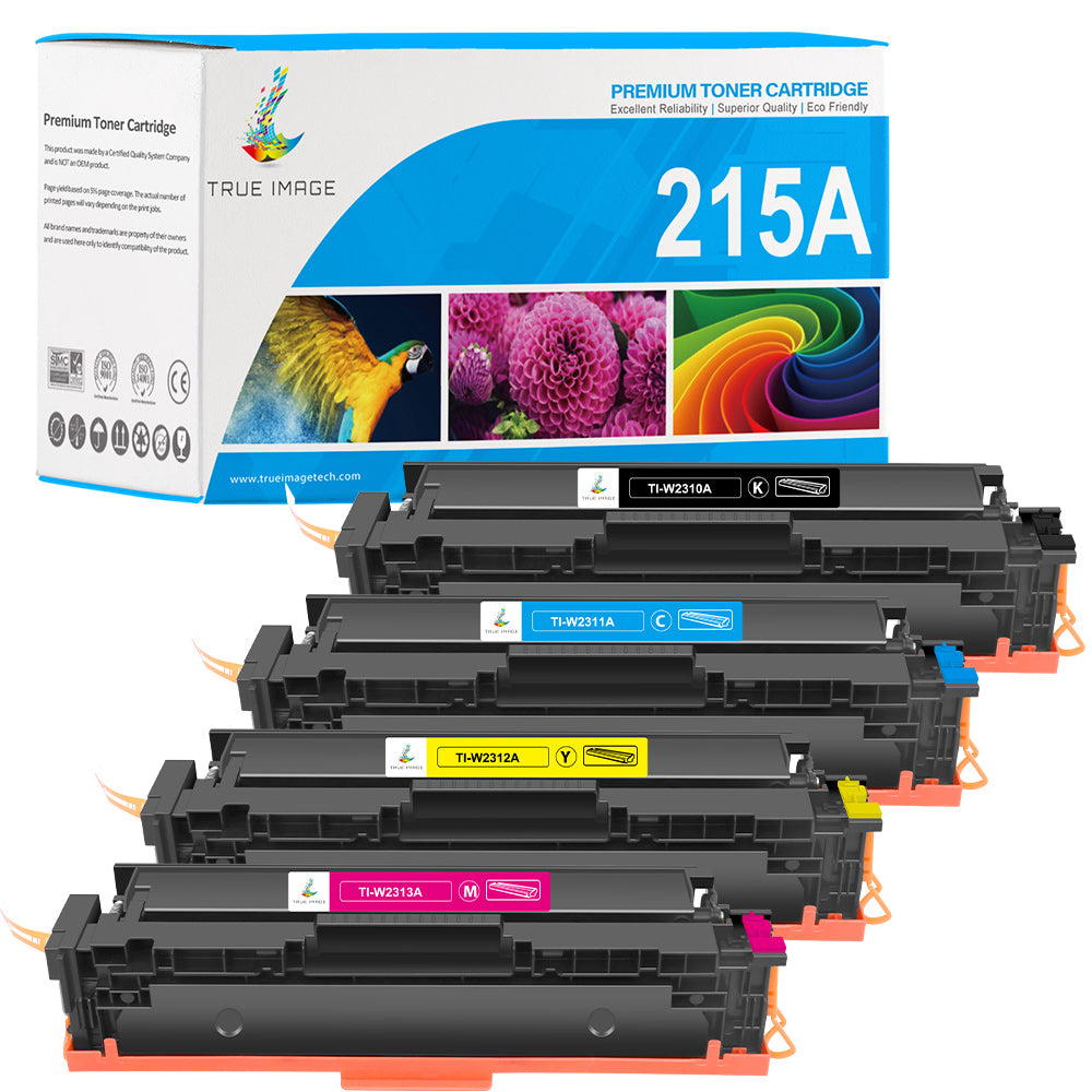 215A トナーカートリッジ 4パック 用 HP 215A W2310A W2311A W2312A W2313A Color Pro M182nw M183fw M182 M183 M155シリーズプリンターインク (ブ 並行輸入品 : チップ215Aトナーカートリッジ HP 215Aトナー