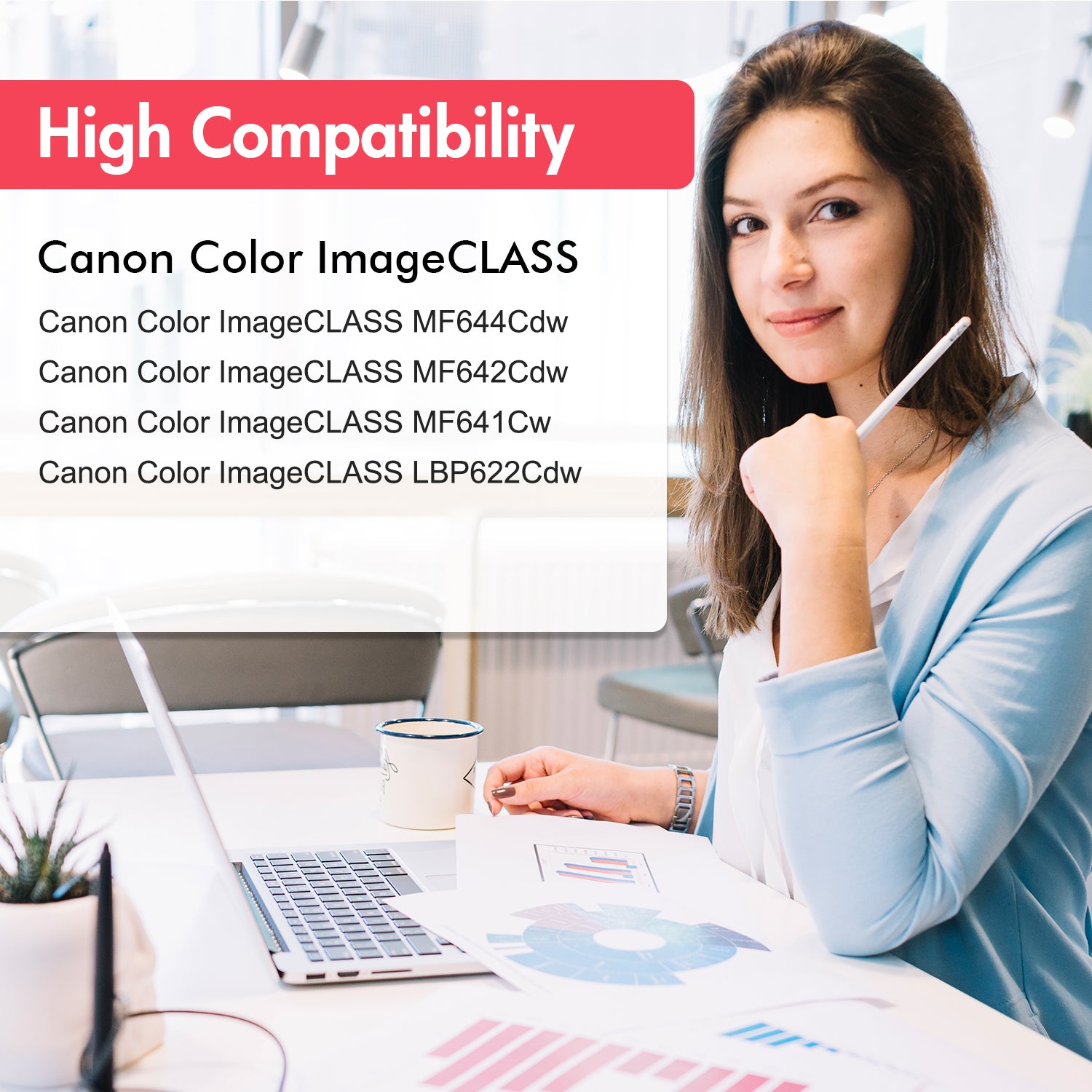 Compatible Canon 054 Toner Set - KCMY - Standard Capacity