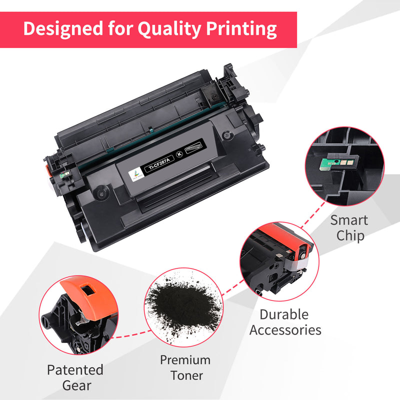 HP 87A compatible toner cartridge quality printing