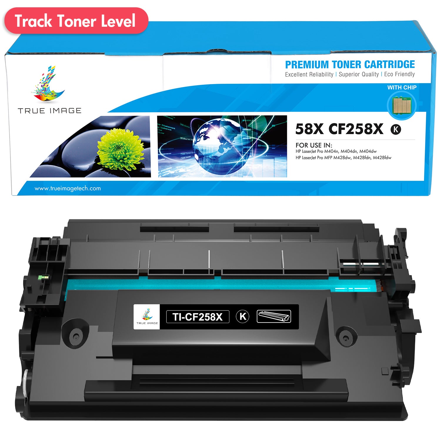 CF258X Toner With Chip