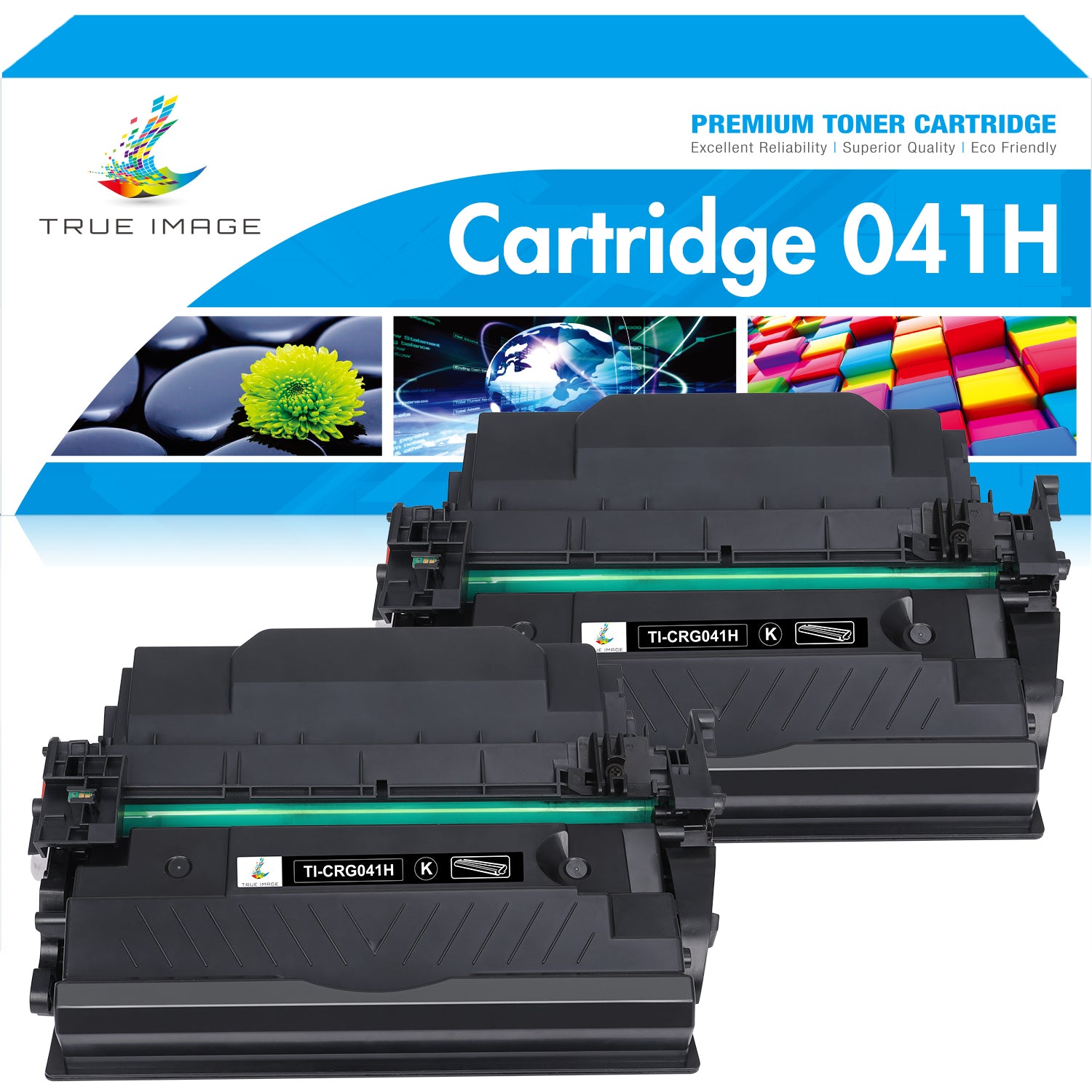 Canon Compatible CRG041H Black High Yield Toner Cartridge Twin Pack