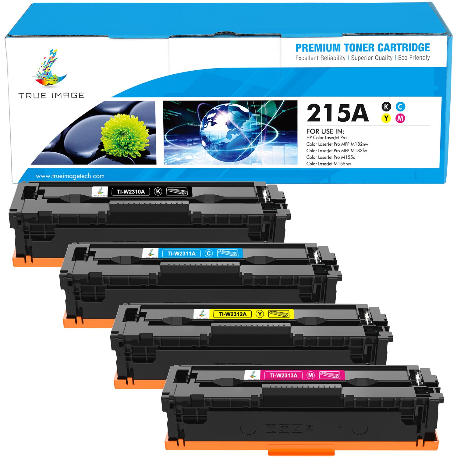 Compatibles Set 4x Toner For HP 216A W2410A - W2413A For HP colour Laserjet  Pro M155 MFP M182 M182n