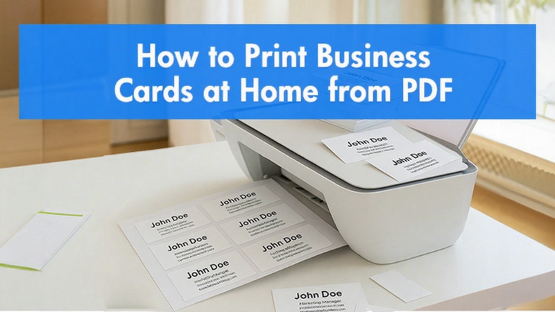How to Print Business Cards at Home from PDF