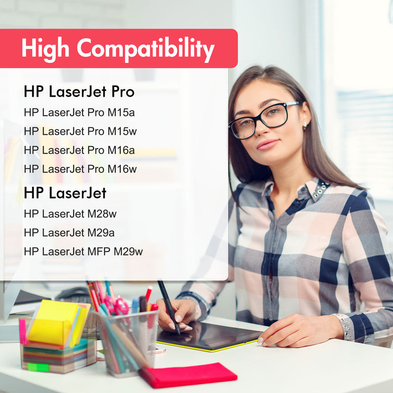 Compatible HP LaserJet 48A Toners 5-Pack