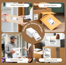4 x 6 Inch Direct Thermal Shipping Labels - 500 Fanfold Labels/Stack - Compatible for Zebra, Rollo, True Image Printers (Commercial Grade)