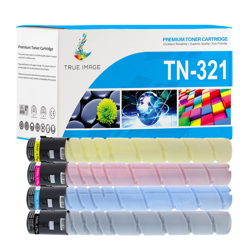 Konica-Minolta TN-321 Toner Cartridge Set of 4