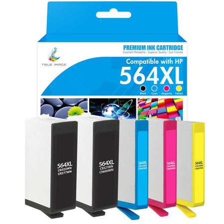 4-Pack Black 564XL Ink Cartridges Replacement For HP Photosmart, Officejet, Deskjet Printers
