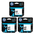 Original HP 62 62XL Black & Tri-Color Ink Cartridges - Works with HP Envy 5540, 5640, 5660, 7640, OfficeJet 5740, 8040, OfficeJet Mobile 200, 250