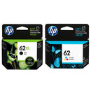 Original HP 62 62XL Black & Tri-Color Ink Cartridges - Works with HP Envy 5540, 5640, 5660, 7640, OfficeJet 5740, 8040, OfficeJet Mobile 200, 250
