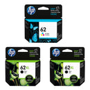 Original HP 62 62XL Black & Tri-Color Ink Cartridges - Works with HP Envy 5540, 5640, 5660, 7640, OfficeJet 5740, 8040, OfficeJet Mobile 200, 250