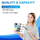 Original HP 62 62XL Tri-Color Ink Cartridge