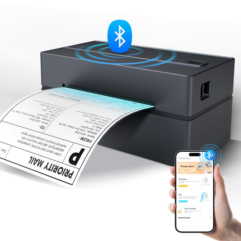 True Image TY813 Thermal Shipping Label Printer 4x6 - USB & Bluetooth Compatible