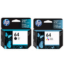 Original HP 64 64XL Ink Cartridges - Works with HP Envy Inspire 7250e, 7950e; Envy Photo 6200, 7100, 7200, 7800, 7900; Tango Series