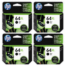HP 64XL black ink cartridge 4pk