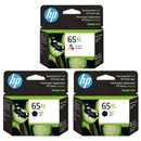 Original HP 65 65XL Ink Cartridges - Works with HP Envy  5052 5055 2655 2655 Deskjet 3752 2655 3755 3722