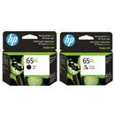 Original HP 65 65XL Ink Cartridges - Works with HP Envy  5052 5055 2655 2655 Deskjet 3752 2655 3755 3722