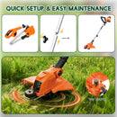 3-in-1 Battery Weed Trimmer & Cordless String Trimmer, Lightweight Grass Trimmer with 2 x 2000mAh Batteries & Charger, 12-Inch Cutting Width for Small Yards