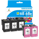 HP ENVY 6552e Ink - Compatible HP 68 Ink Cartridges (Firmware Safe)