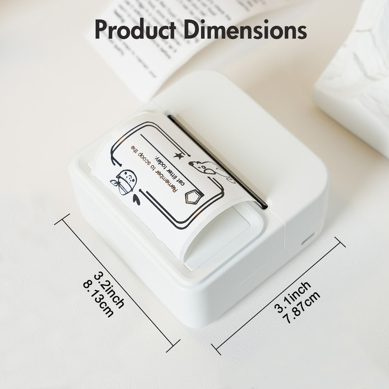 Printing Image of Label Maker Inkless Bluetooth Label Printer