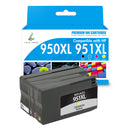 HP 951XL ink cartridges 4-pack
