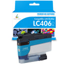 Brother LC406 cyan ink