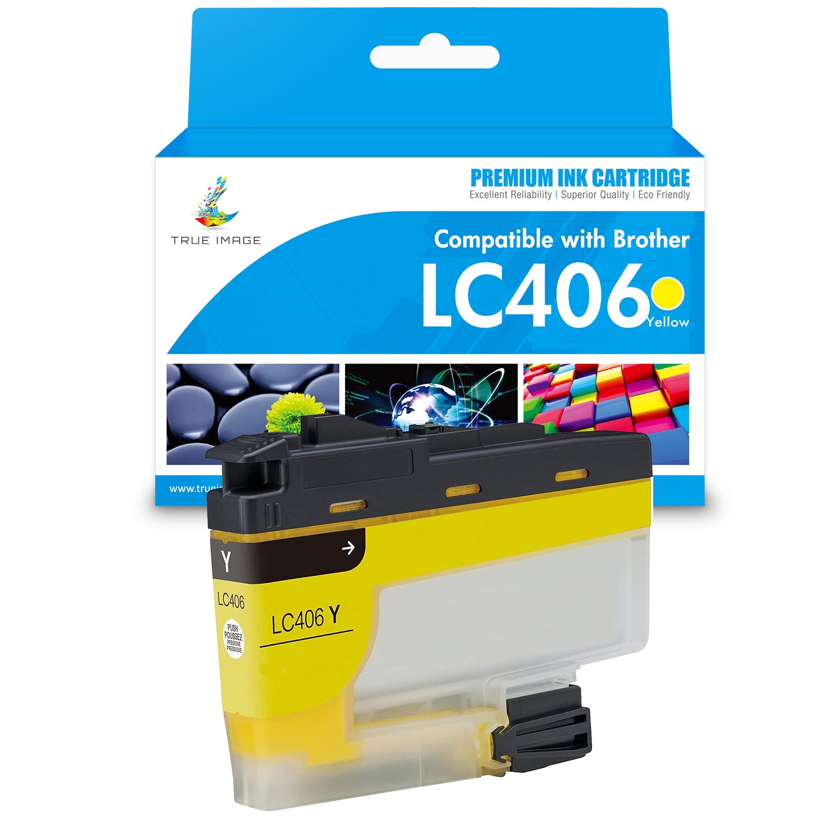 Compatible Brother LC406 Yellow Ink Cart