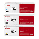 Original Canon 067 067H Yellow, Cyan, Magenta Toner Cartridges