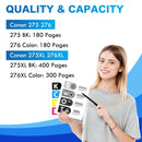 Canon PIXMA TS3722 Ink Cartridges - Compatible PG-275/CL-276 XL Ink Multipack
