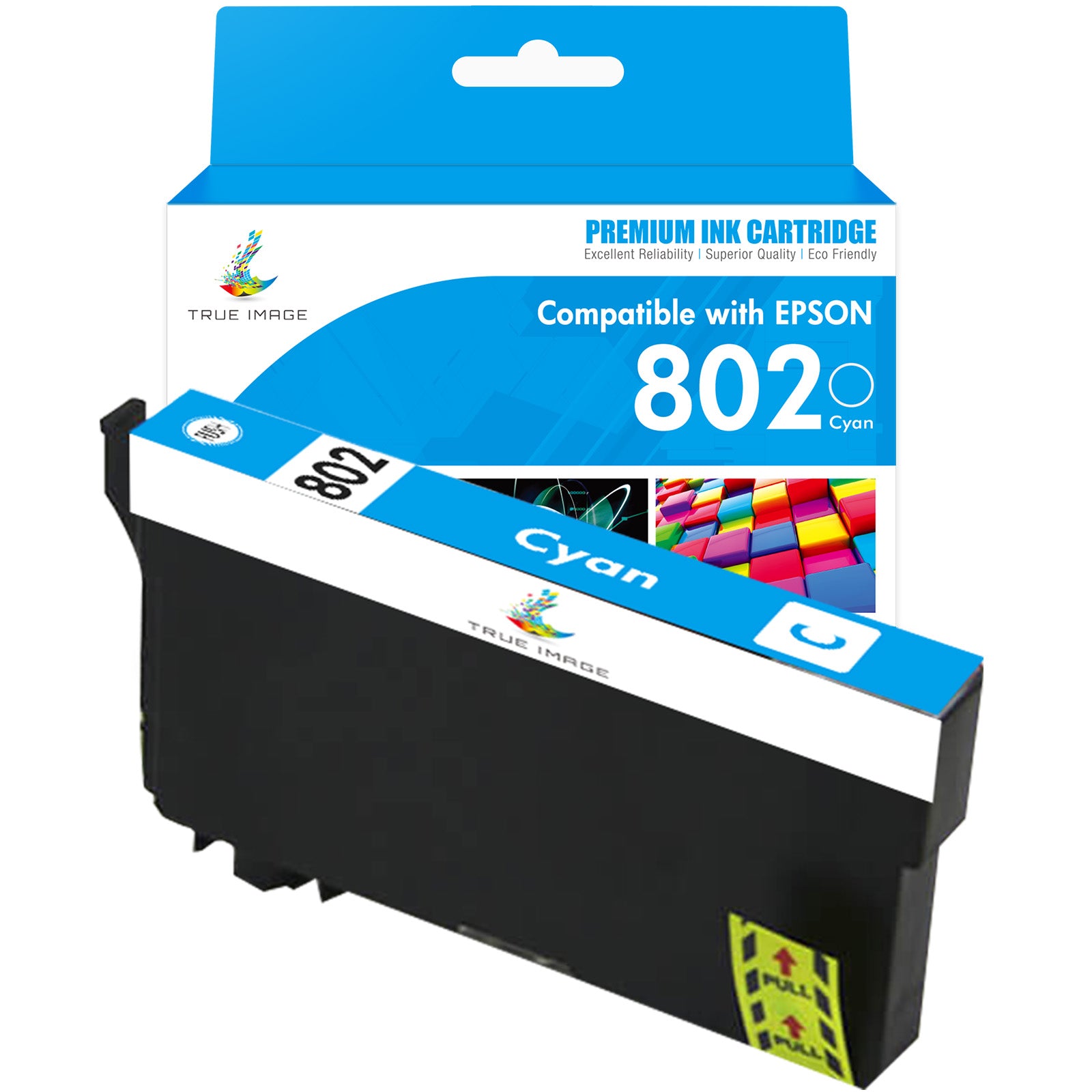 Epson T802 Cyan Ink Cartridge - Single P