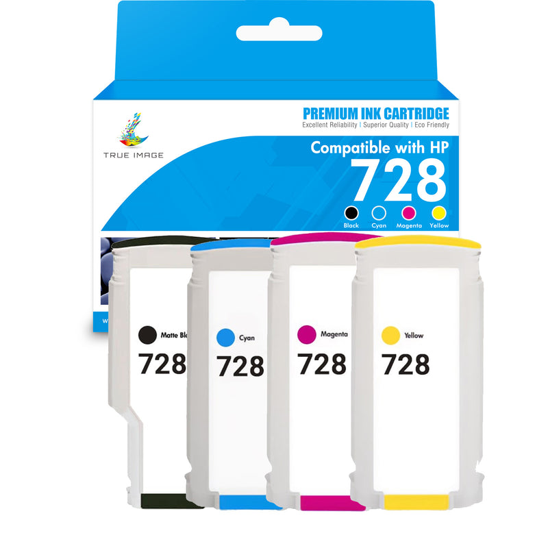 HP 728A ink cartridges 4-pack