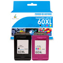 HP 60XL black/tri-color ink 2 pack