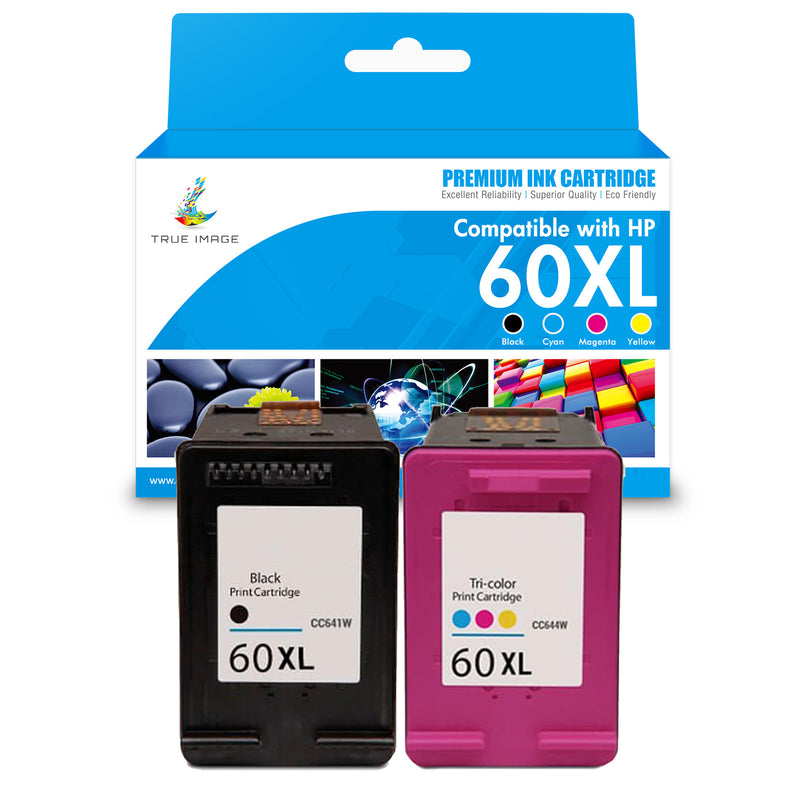 HP 60XL black/tri-color ink 2 pack