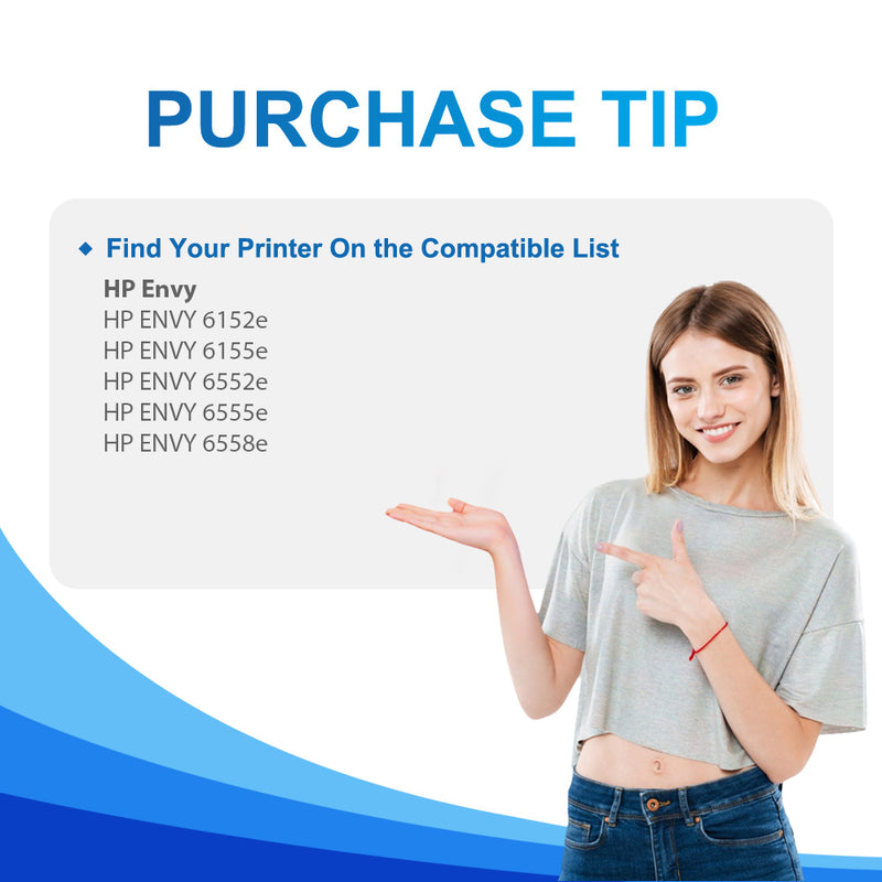 HP ENVY 6558e Ink - Compatible HP 68 Ink Cartridges (Firmware Safe)