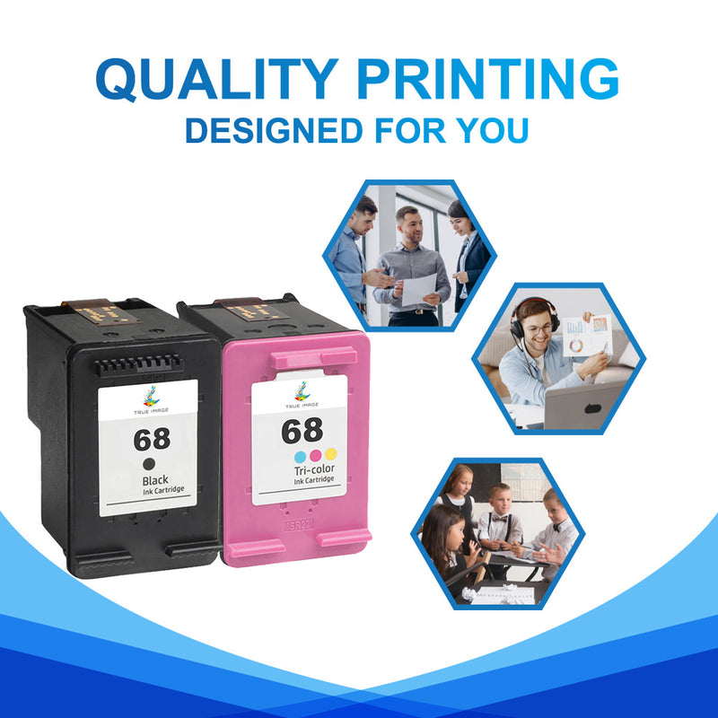 HP ENVY 6558e Ink - Compatible HP 68 Ink Cartridges (Firmware Safe)