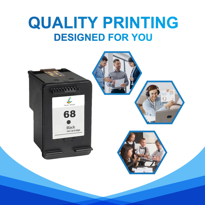 Compatible HP 68 Black Ink Cartridge (Firmware Safe) - Single Pack