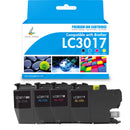 Brother LC3017 toner cartridges 4-pack