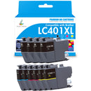 Brother LC401XL ink cartridges 10-pack