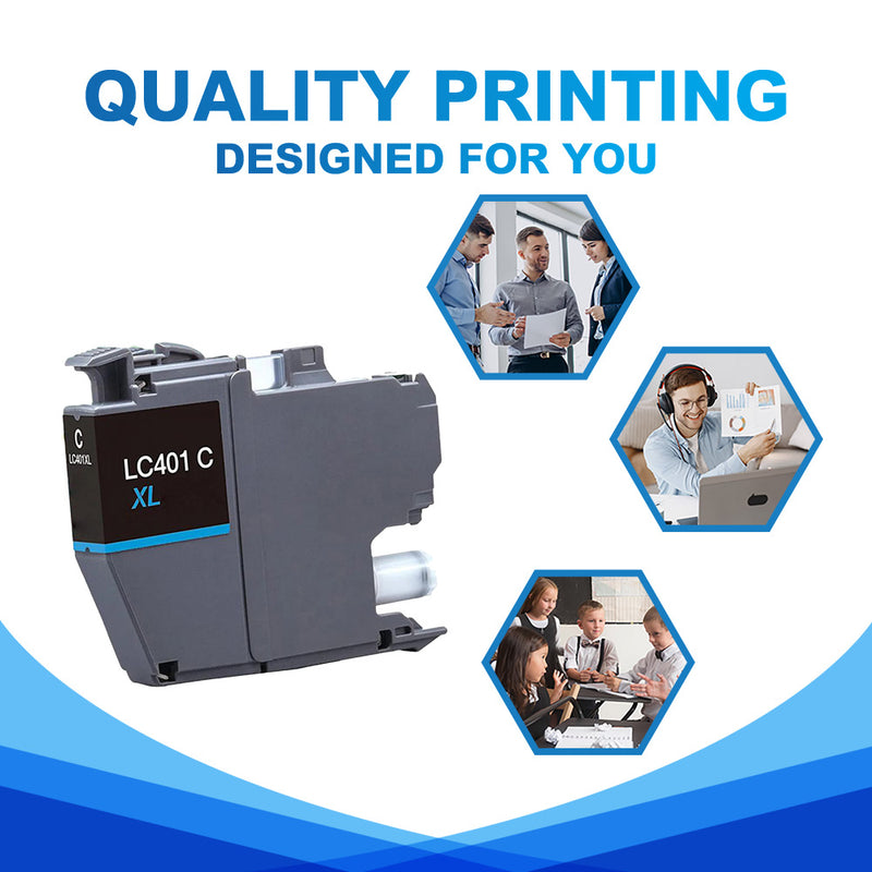 true image compatible Brother LC401XL ink cartridges