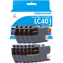 Brother LC401 ink cartridges 10-pack