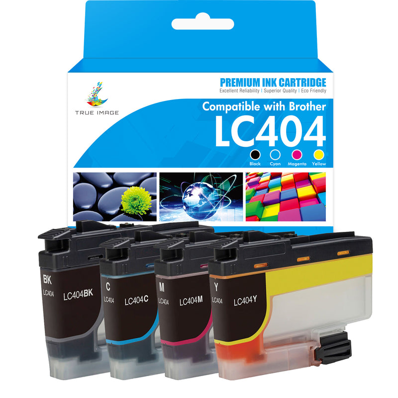 Brother LC404 toner cartridges 4-pack