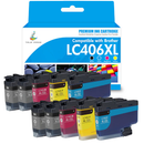 Brother MFC-J4535DW Ink Cartridges - Compatible LC406 LC406XL Ink Set