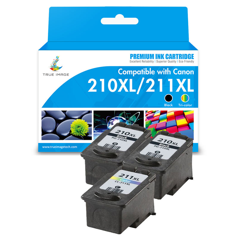 211 Ink Compatible Cartucce Canon PG-210XL CL-211XL - Set 2 Pezzi, Compatibili Con Stampanti PIXMA E MX Series Cartucce Compatibili Canon - Foto 4