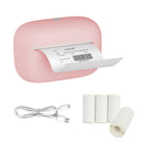 F2 Printer (pink） + 3 rolls sticker white paper
