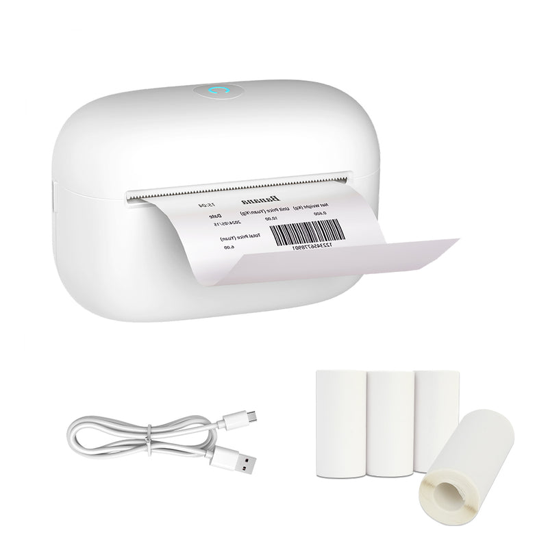 F2 Printer (white） + 3 rolls white paper