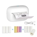 F2 Printer (white） + 9 rolls mixed paper